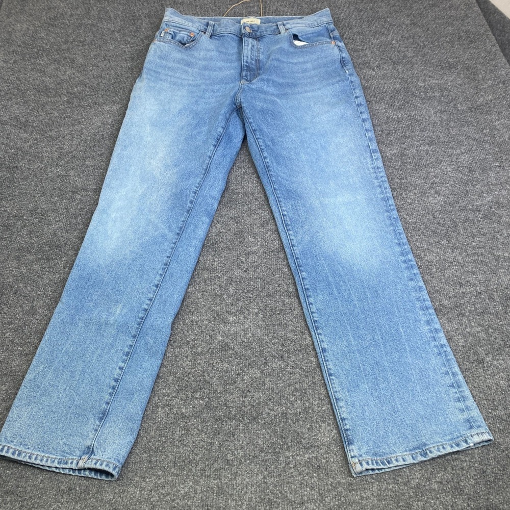 DL1961 Patti Straight High Rise Jeans Light Blue Wash Size 31 RN 126855